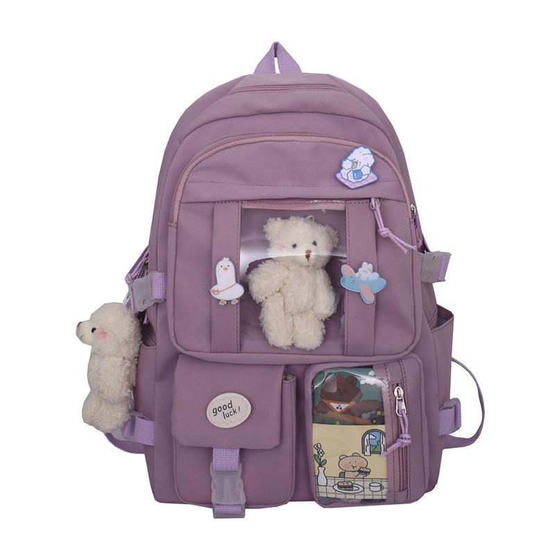 Schoolbag Harajuku ulzzang college wind large capacity middle school student schoolbag female cute backpack junior high school backpack