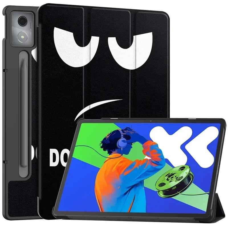 For Xiaoxin Pad Pro 12.7 Tri-Folding Stand Smart Tablet Case for XiaoxinPad Xiaoxin Pad Pro 12.7 Cover funda