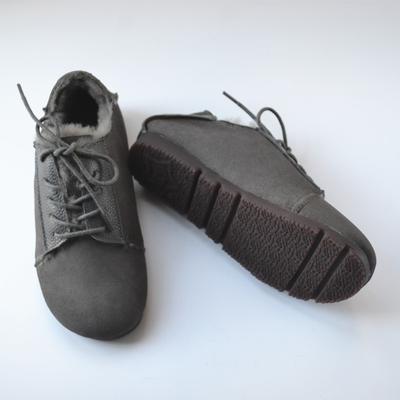 Модные зимние женские сноубутсы из коровьей кожи и шерсти, винтажная обувь на плоской мягкой подошве