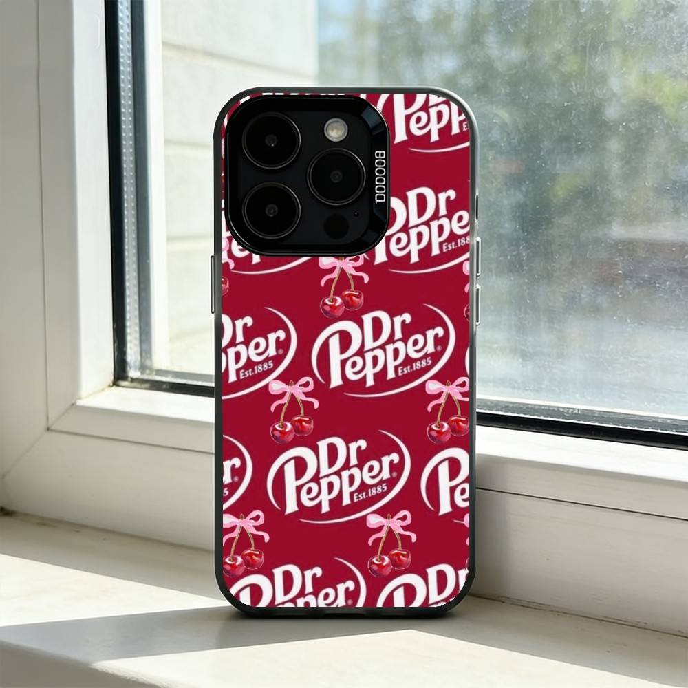 Чехол для телефона Dr Pepper C-Cherry Drink Для iPhone 17,16,15,14,13,12,11 Plus,Pro Max,XS, Цветной Серебристый Черный Чехол