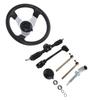Go Kart Steering Wheel Assembly Set Adjustable 300mm 11.8in Diameter for 150cc‑250cc Engines