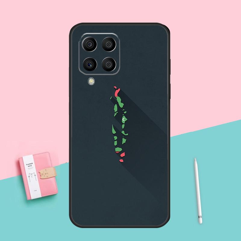 Карта Мальдив для Samsung Galaxy M12 M16 M34 M11 M35 M21 M06 M33 M13 M53 M31 M55 M15 M14 M54 M32 M52 Чехол