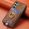 For Samsung Galaxy A26 5G Magnetic Case PU Leather Back Cover with Detachable Card Holder