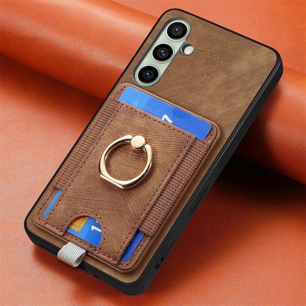 For Samsung Galaxy A26 5G Magnetic Case PU Leather Back Cover with Detachable Card Holder
