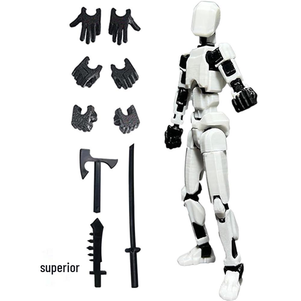 Игрушка-кукла Lucky Doll, напечатанная на 3D-принтере: 13 подвижных суставов, кукла-самоучитель 3-го поколения для декомпрессии