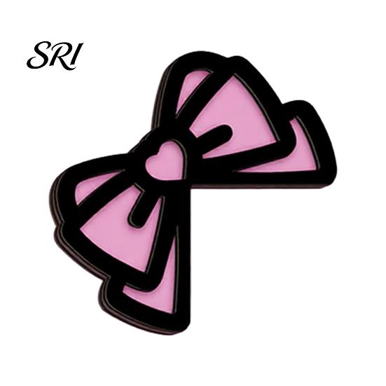Girly Room Decoration Pink Bow Computer Monitor Decor, 2D Wood Decorations for Sweet Design Women, Mini Cute Accessories Home Office Decor Adhesive