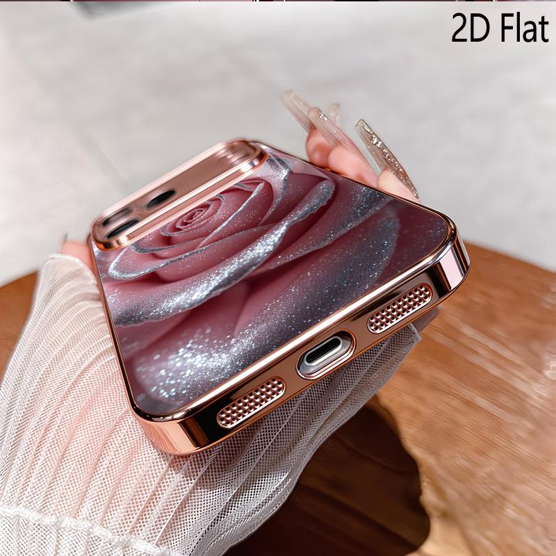 VerRose 2DFlat Для iPhone17 18 16 15 14 13 12 11 Pro Max XS XR 8 7Plus Чехол для телефона Ударопрочный Защитный Задняя крышка