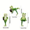 Hanging Flower Pot Edge Frog Decorative Ornaments Resin Hanging Decorative Glass Fish Tank Pendant Desktop Figurines