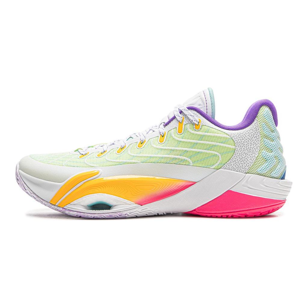 Li Ning Амортизирующие Скользкие Устойчивые к истиранию Дышащие Упругие Сцепление Низкие Баскетбольные Кроссовки Мужские ABAV067-4