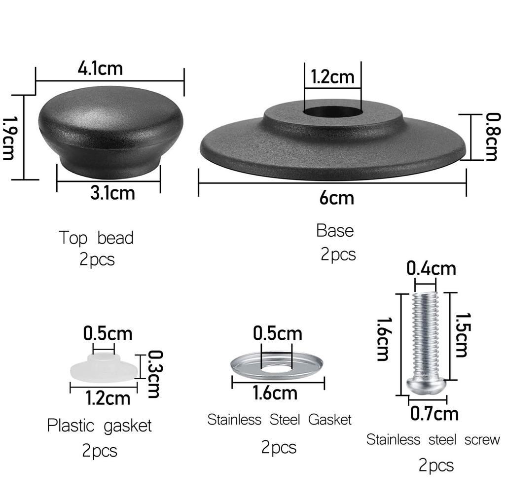 Bakelite sand surface lid knob  large and small size lid knobs  handle lid grips  accessories for glass lids and stainless steel lids