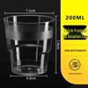Jinwuyuan Disposable Clear Plastic Cups (120-Pack)