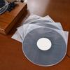 50Pcs Vinyl Record Inner Sleeves Dustproof Scratch-Resistant Anti-Static Plastic Round Bottom EP Protective Sleeves