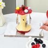 Comfortable Grip Dessert Fork with Holder Portable Fruit Fork with Storage Jar  Kitchen Supplies
