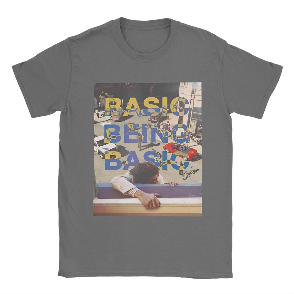 Streetwear T Shirt Beach Basic Being Basic By Djo Novelty T Shirt Cotton Tee Shirt for Couple Awesome Short Sleeve Top Tees