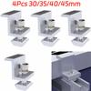 4Pcs End Clamp Solar Module Brackets Mid Clamp Solar System Install Accessories  PV Bracket Mounting