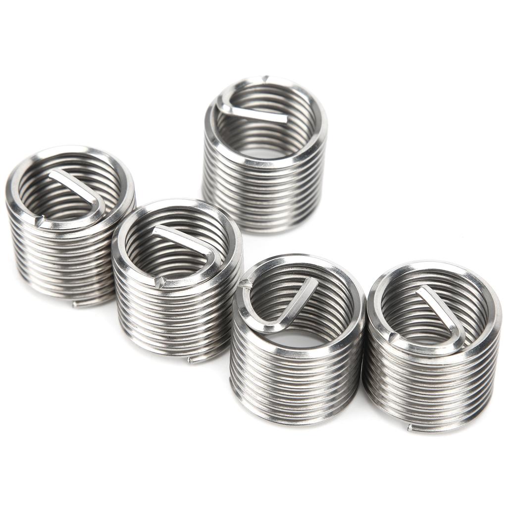5Pcs Wire Thread Insert Coiled Sleeve Bushing Nut Threaded Expansion Tool Kit M20x2.5x1.5D