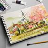 Up Turning Loose-Leaf Sketchbook Taking Notes Sketch Paper Book Convenient Hand Ledger  Office