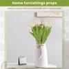 ABUL-20Pcs White 13.8Inch Artificial Tulips Flowers For Party Decoration,Wedding Home Decoration