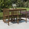 VidaXL Garden Table Honey Brown 159.5x82.5x110cm Solid Pine Wood 824098