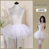 Petticoat Lolita: 28cm Puff Skirt, Boneless Support, 6-Layer Tulle, Halloween Cosplay Costume, Wearable As Outerwear.