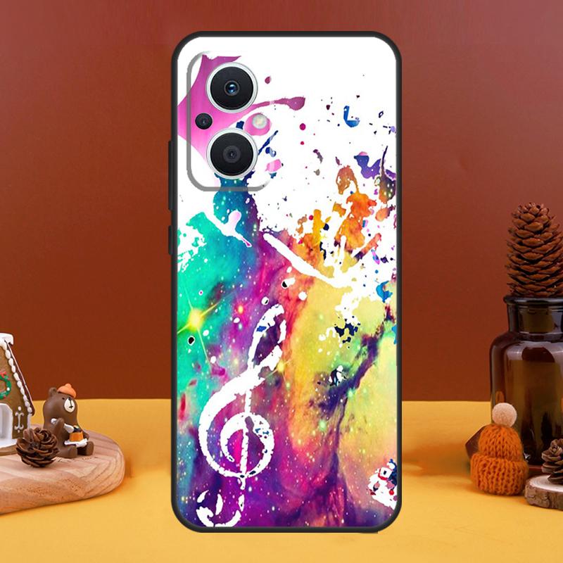 Чехол-футляр для нот 'Скрипичный ключ' для OPPO Reno 8T 4Z 5Z 10 Pro 11 F 4 5 6 7 8 Lite OPPO Find X5 X6 Pro X2 X3 Lite Чехол