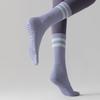 Women's Non-slip Terry Yoga Socks - Silicone Grip, Pure Cotton, Mid-tube, Indoor Fitness & Pilates.