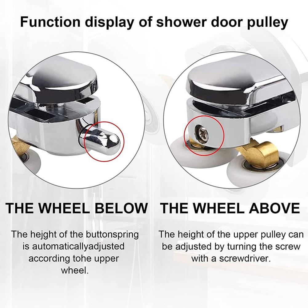 Shower Doors Rollers Stainless Steel Runners Wheels Shower Cabins