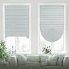 Self-adhesive Pleated Curtain Half Blackout Windows Blinds Privacy Light Control Curtain for Balcony Bedroom Living Room RV