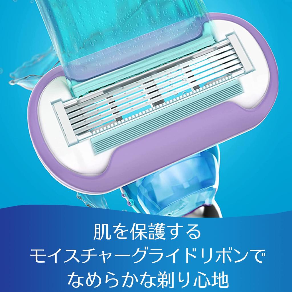 Gillette Venus Razor Swirl Blue body 1 replacement blade (Razor + included)