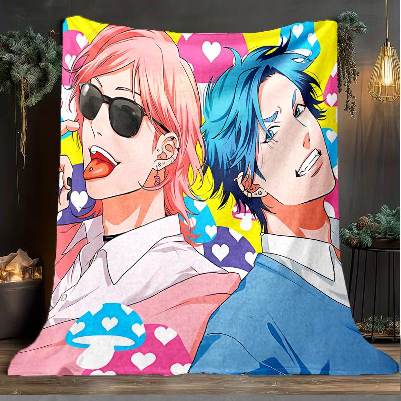 1PC Ayato Yuri Blanket Flannel Throw for Sofa, Indoor, Camping, Living Room, Office, Chair, And Bed Soft Birthday Christmas Gift