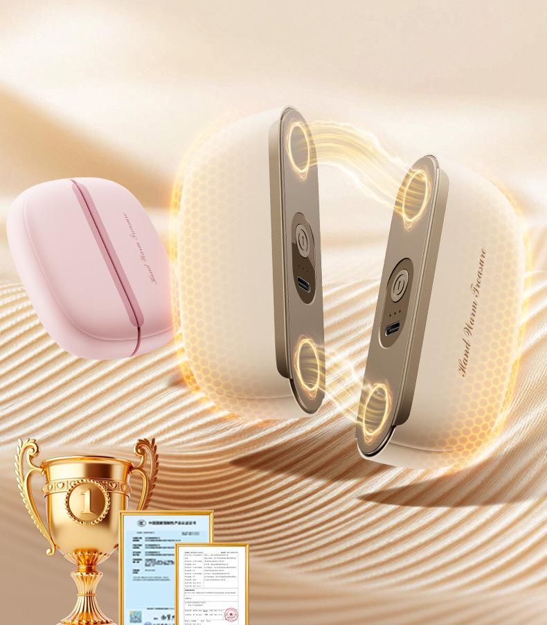 2025 Dual Magnetic 2-in-1 Rechargeable Hand Warmer: Mini, Separable, Self-Heating Gift for Girls