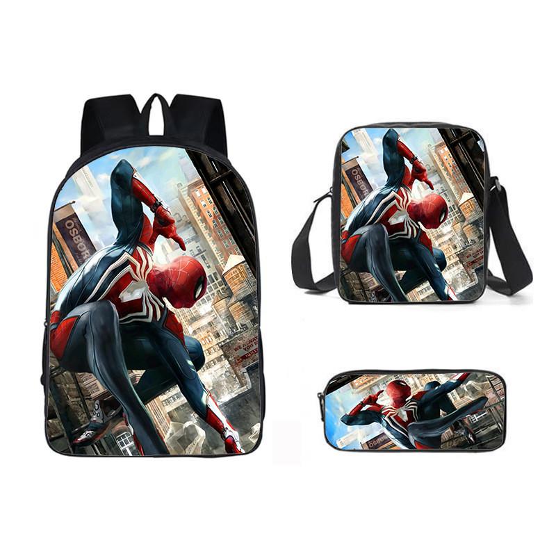 Backpack Three Piece Set Waterresistant Material Kids For