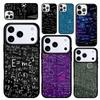 Чехол Case для iPhone 17 Air 16 Pro Max 15 Plus 11 13 Mini 14 12 Задняя крышка телефона Мозги Гик Наука Математика Физика Формулы