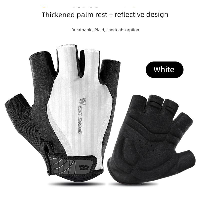 Summer Short Finger Bicycle Shockproof Breathable Cycling Gloves