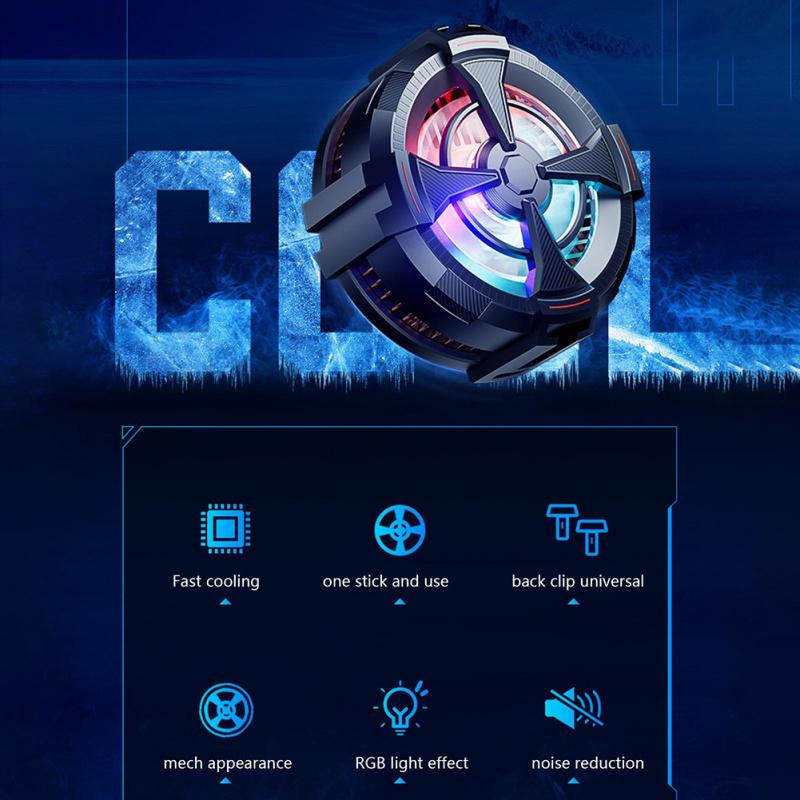 AL02 Мобильный телефон Cooler сотовый телефон быстрое охлаждение магнитный полупроводниковый радиатор чехол с RGB подсветкой