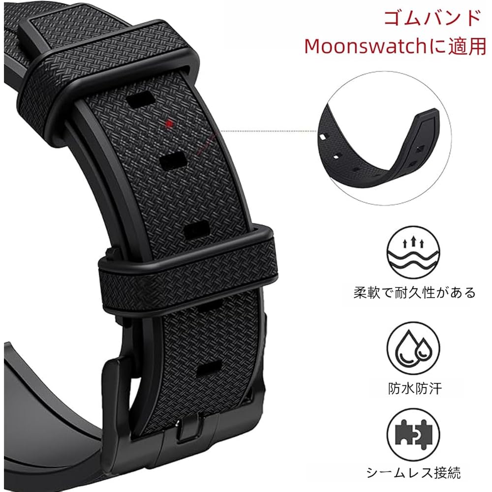 20-мм ремешок для часов для Omega X Swatch MoonSwatch Omega и Swatch Ремешок Резиновый ремешок Omega Speedmaster...