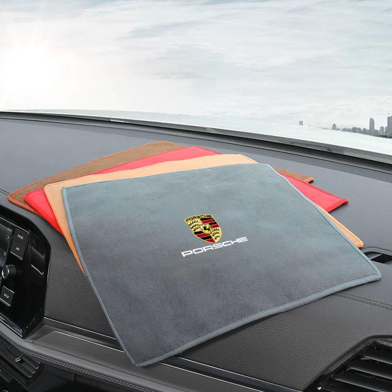 Микрофибровая полотенце для мытья автомобиля Автомобильная чистящая сушащая салфетка Салфетка для ухода Для Porsche Cayenne Panamera Macan 911 Boxster Cayman Pajun