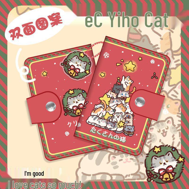 Korean Style Leather Card Holder: Women's Large Capacity Anti-Magnetic Purse with Multi-Card Slots and Coin Storage.