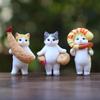 Trendy Play Food Cat Plush Doll Blind Box: Fried Shrimp & Shark Cat Figurine Desktop Ornament