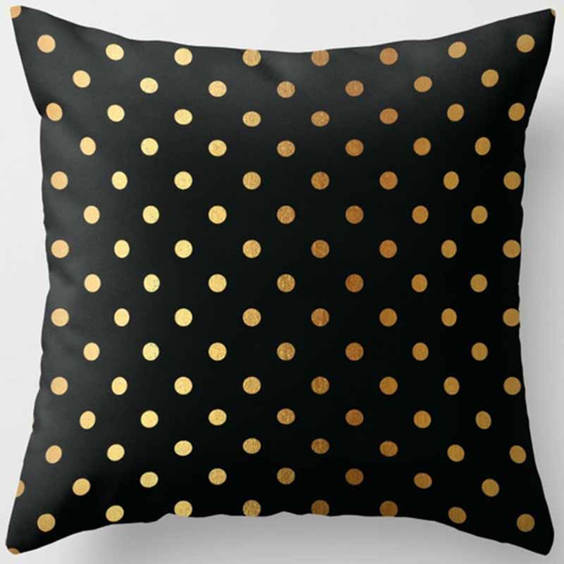 Черно-желтая квадратная наволочка, украшение для дома, чехол для автомобильного дивана 45 см * 45 см