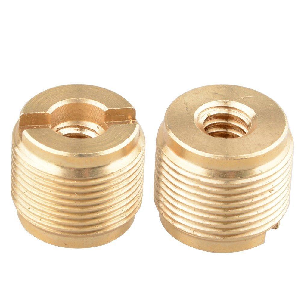 CAMVATE Mic Adapter Brass 2pcs 14-20 To 5/8-27