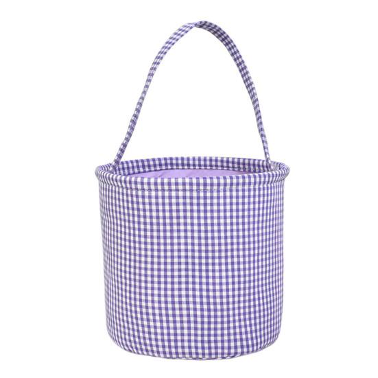 Пасхальное ведро Yousheng Gingham для детей, сумка для хранения в детской, подарочная корзина для нового ребенка с ручкой для вечеринок по поиску пасхальных яиц