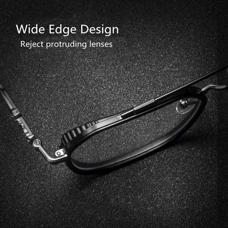 High Quality Brand Design Pure Titanium Men Anti Blue Light Radiation Glasses Computer Gaming Eyewear Women Blocking Ray Goggles