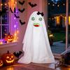 Creative Halloween Gift for Kids Ghost Decoration, Spooky Outdoor Standing with Glow in Decorations The Dark Expressions Porch Yard Lawn Garden