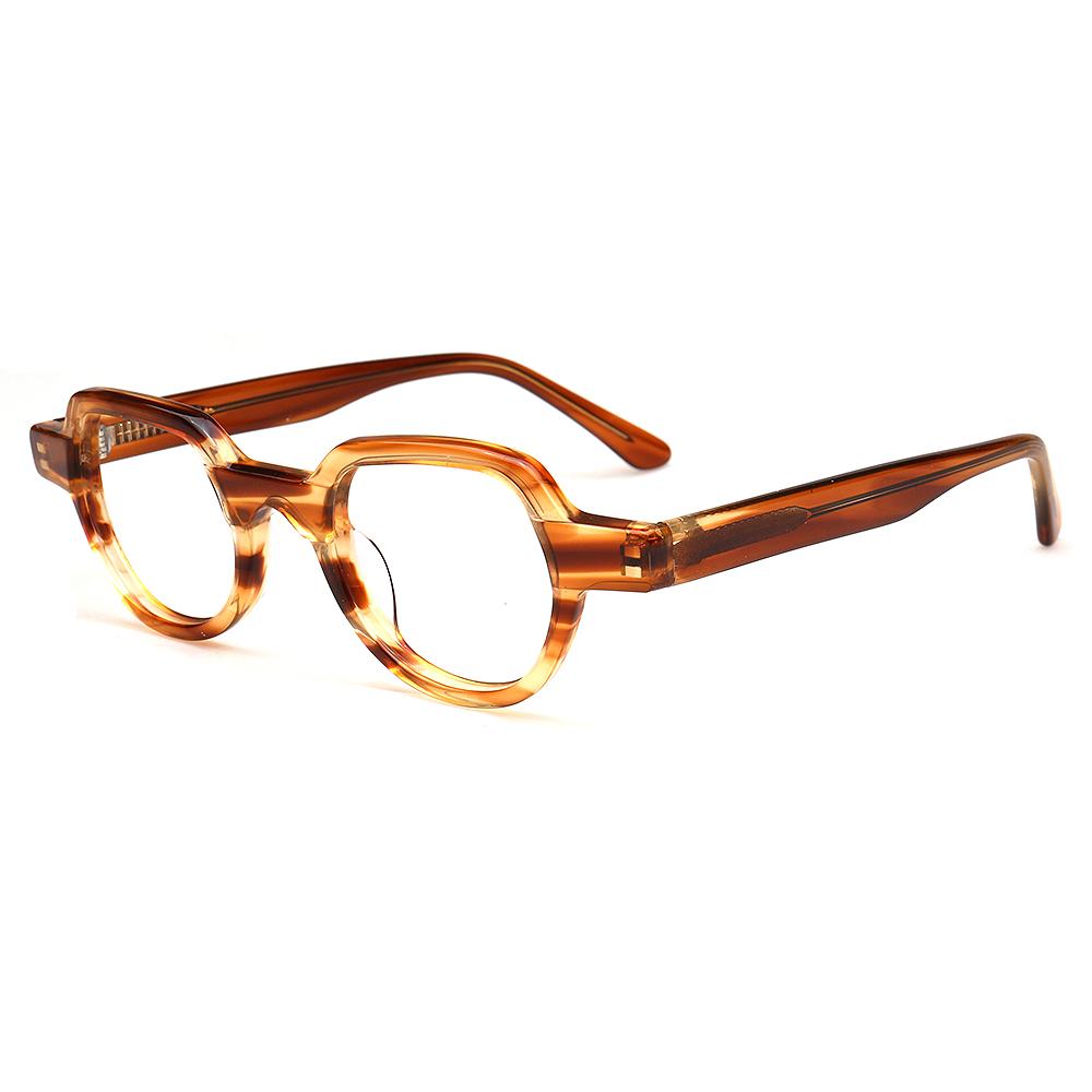 Trendy Vintage Women Glasses Frame Round Optical Eyewear for Men Geometric Eyeglasses Prescription Tortoise Spectacles Retro
