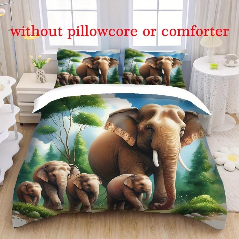 3pcs Elephant Dreamcatcher Duvet Cover Set - Soft, Comfortable, Breathable, 3D Digital PrintingNo Core Bedding Set Decoration
