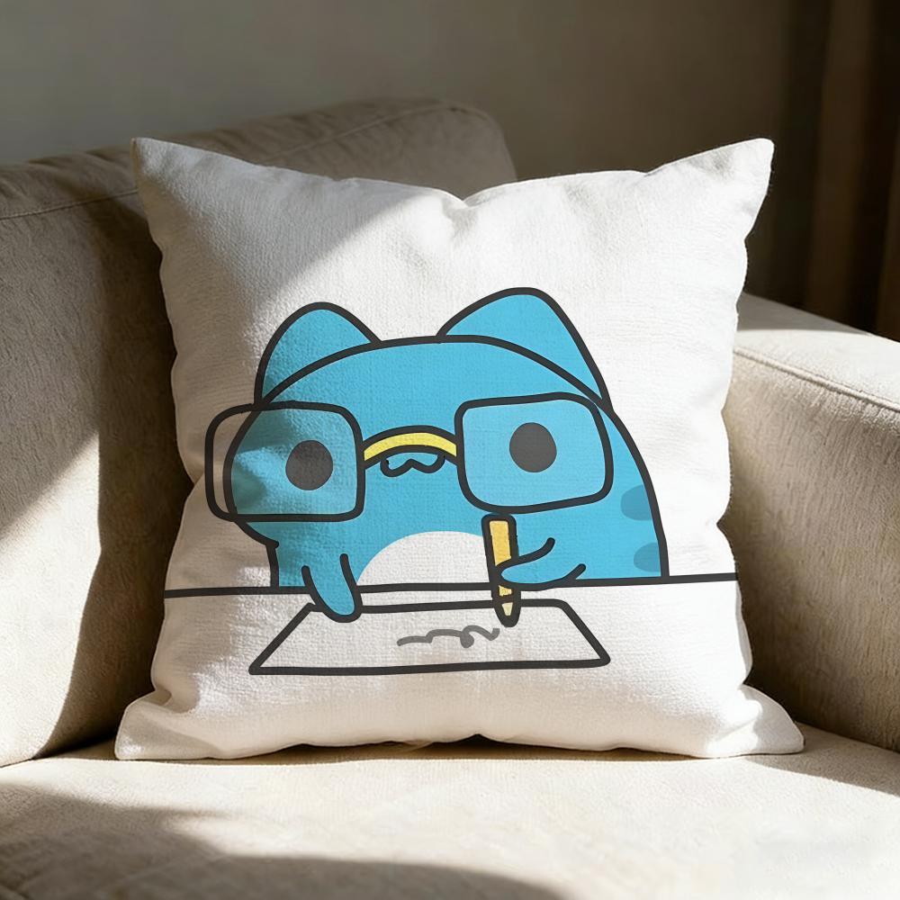 Чехол для подушки с изображением Capoo из мультфильма B-bugcat, двусторонний принт, подушка для дивана, подушка для изголовья кровати