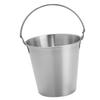   Stainless Steel Pails Small Ice Bucket with Handle for Beverage Wine French Fries Chicken   Home   Parties Use