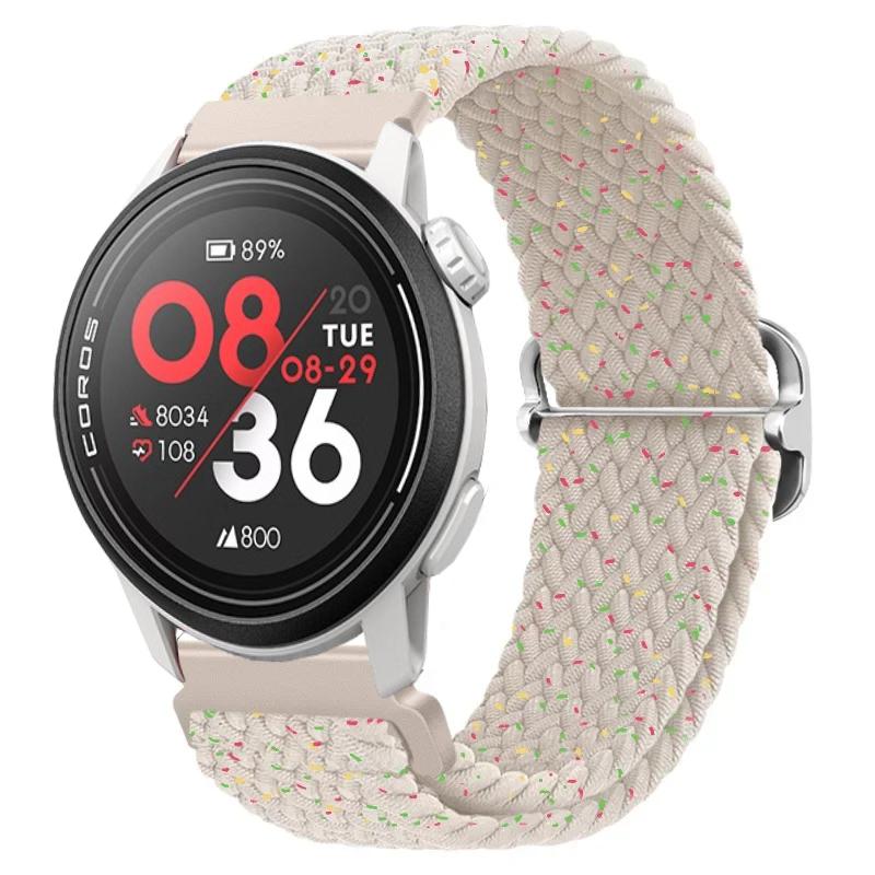 Нейлоновый плетеный ремешок 20/22 мм для COROS APEX 4/PACE Pro/4 3 2 Регулируемый браслет для CMF Watch 3/2/1 Pro Suunto Race 2/S/Run