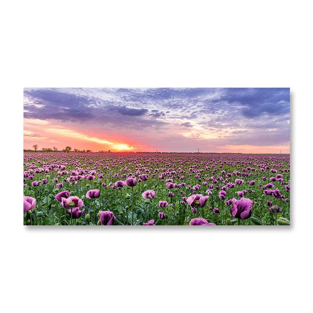 Современные пейзажи, лавандовые постеры и принты, фиолетовые цветы, холст, картины для гостиной, декор для дома, настенные картины без рамы